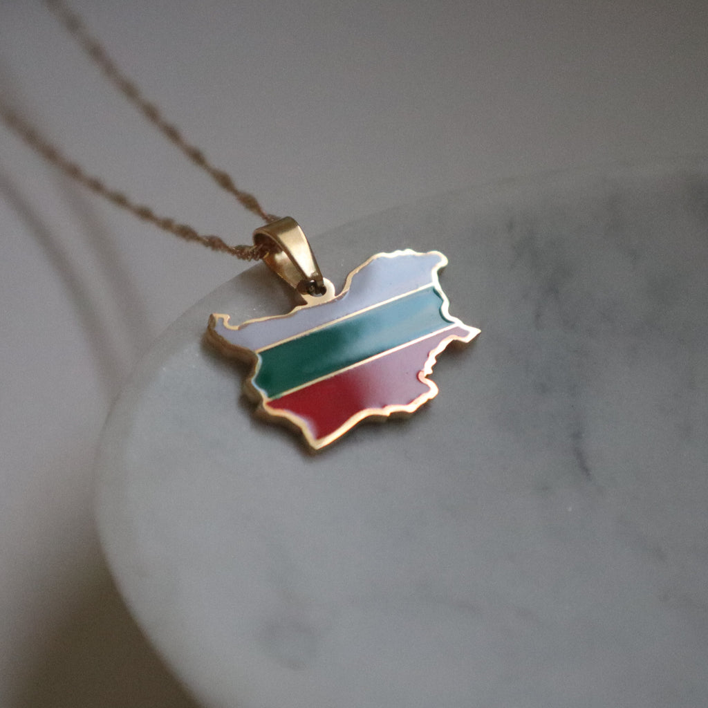 Bulgaria Flag Necklace