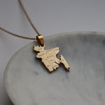 Bangladesh district necklace 18k gold plated on stainless steel