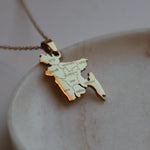 Bangladesh district necklace 18k gold plated on stainless steel