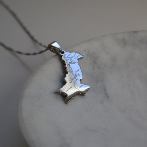 Pakistan province necklace 18k gold plated on stainless steel