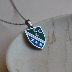 Sandžak flag necklace silver plated on stainless steel