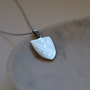 Sandzak necklace silver plated on stainless steel