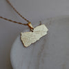 Yemen city necklace 18k gold plated on stainless steel 