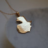 Guatemala city necklace 18k gold plated on stainless steel