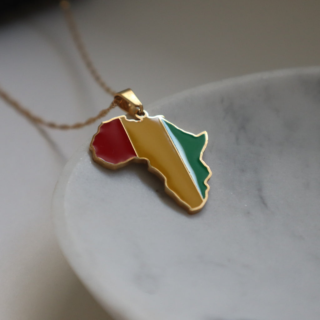 Africa Country Flag Necklace – Parisa London
