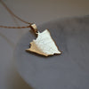 Nicaragua city necklace 18k gold plated on stainless steel