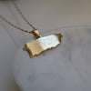 Puerto Rico city necklace 18k gold plated on stainless steel