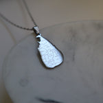 sri lanka country map necklace silver plated on stainless steel 