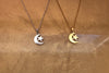 Moon and Star Necklace