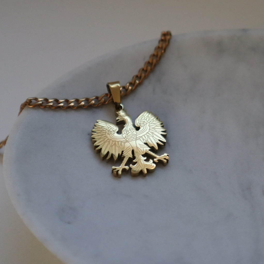 Men's Polish Eagle Necklace